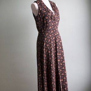 Silk Ralph Lauren Floral Maxi Dress